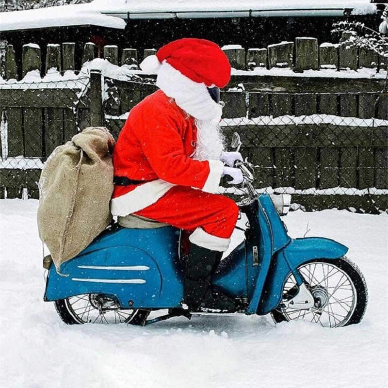 Julenisse motorsykkelhjelmdeksel