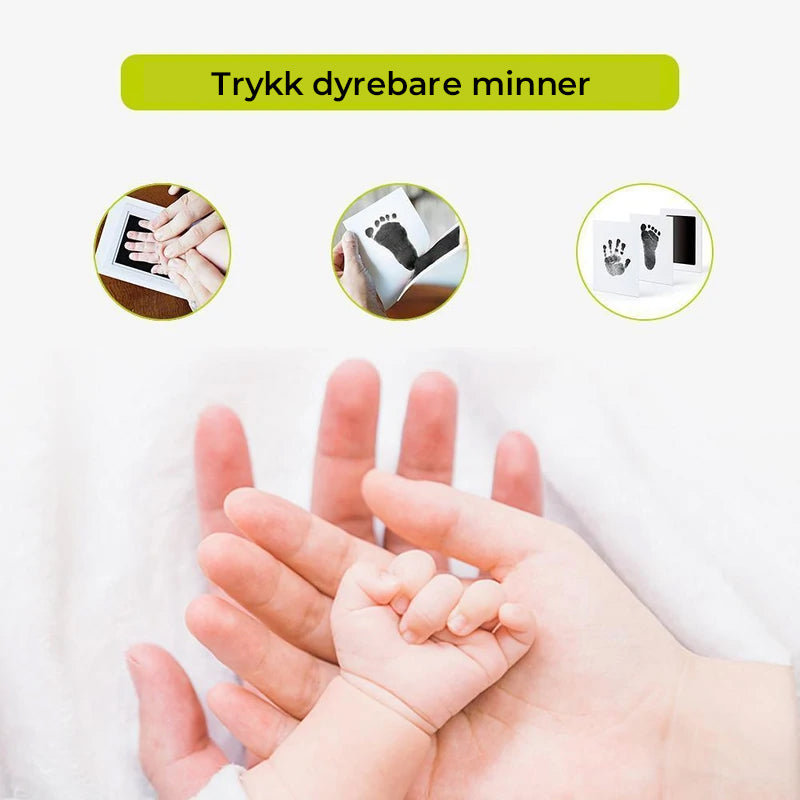 Søle-fritt Baby avtrykksett for hender og føtter