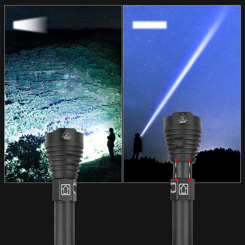 LED-oppladbar Taktisk Laserlykt