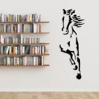 3D galopperende hest veggdekorasjon i  akryl
