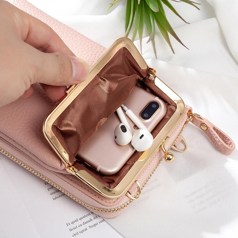 Kvinners Telefon Solid Crossbody Bag