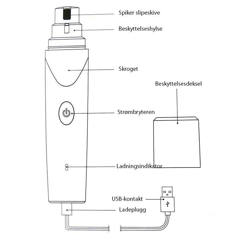 Elektrisk kjæledyrspikerkvern