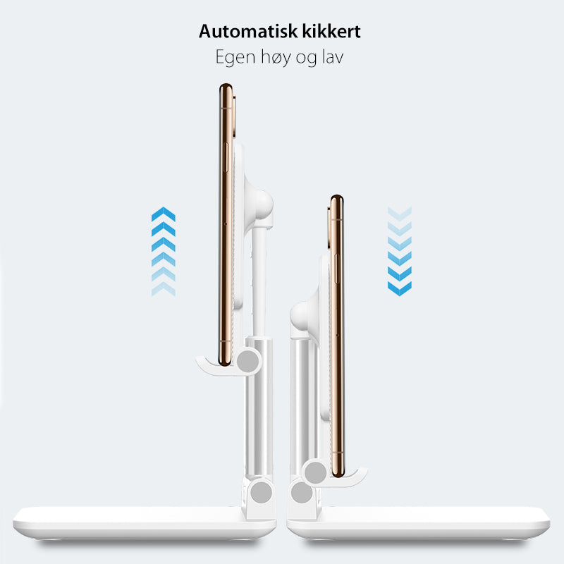 Sammenleggbart bordstativ for mobil og nettbrett