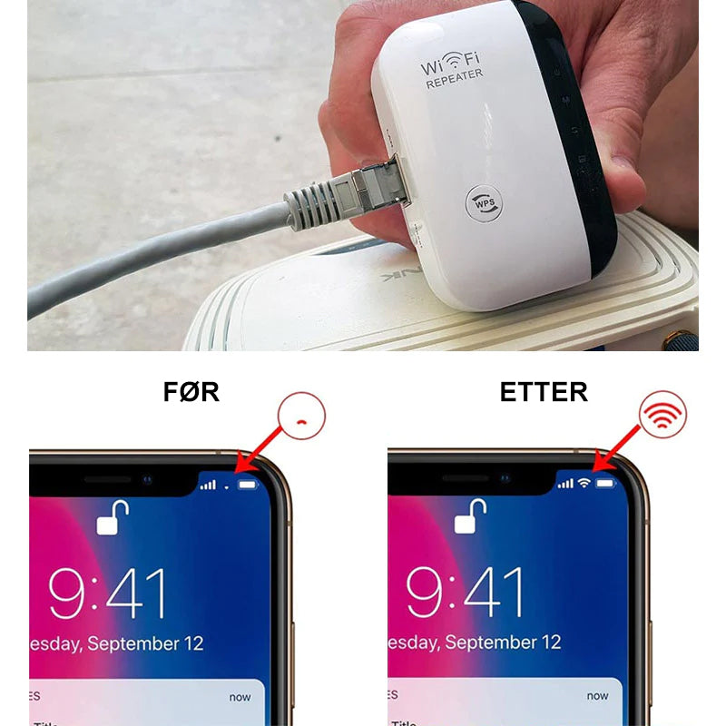 Trådløs WiFi-signalforlenger