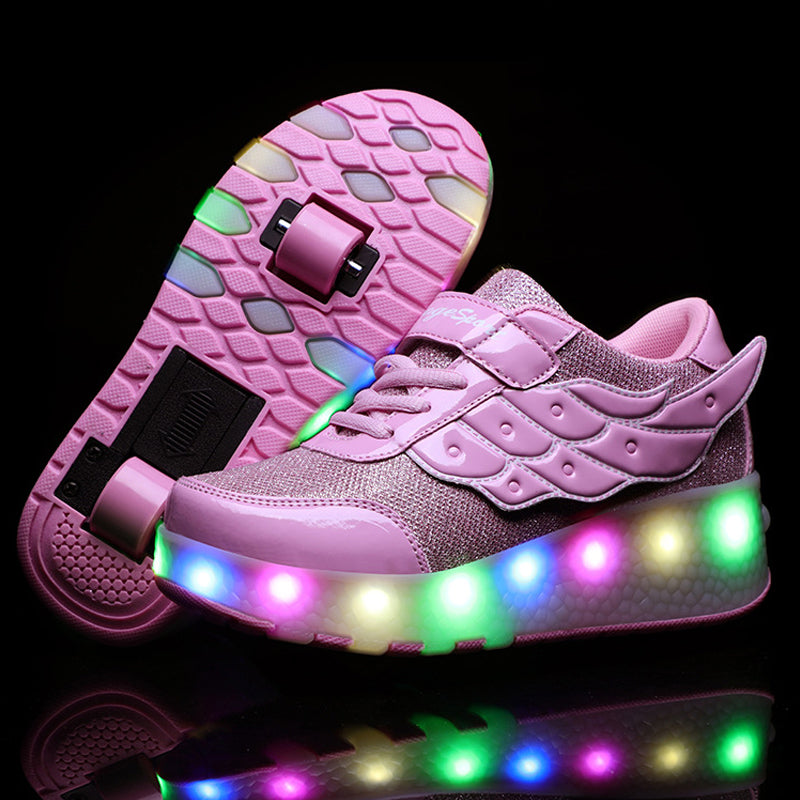 Two Wheels Lighted Roller Sneakers