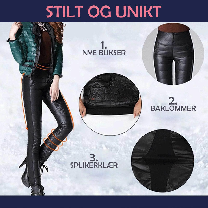 Dunbukser med høy midje for damer