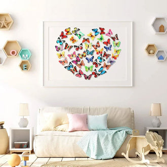 3D LED sommerfugldekorasjon nattlys