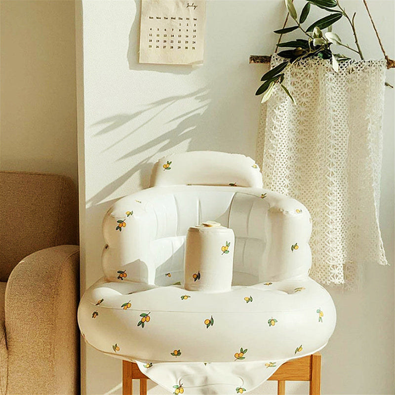 Manuell oppblåsbar babysofa