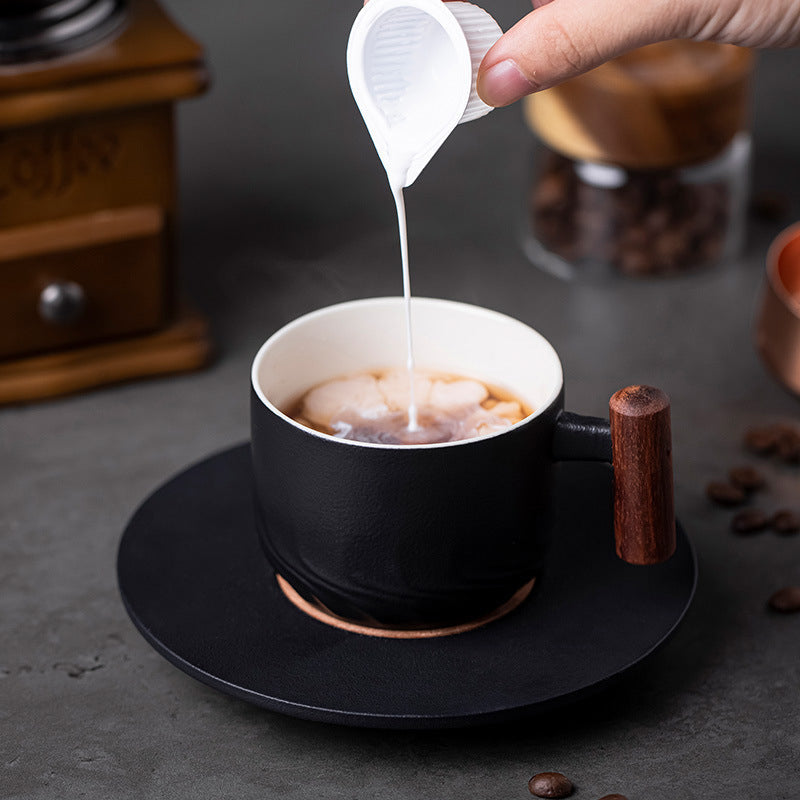 Håndlaget retro keramisk kaffekrus