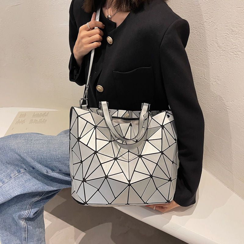 Diamond bucket bag