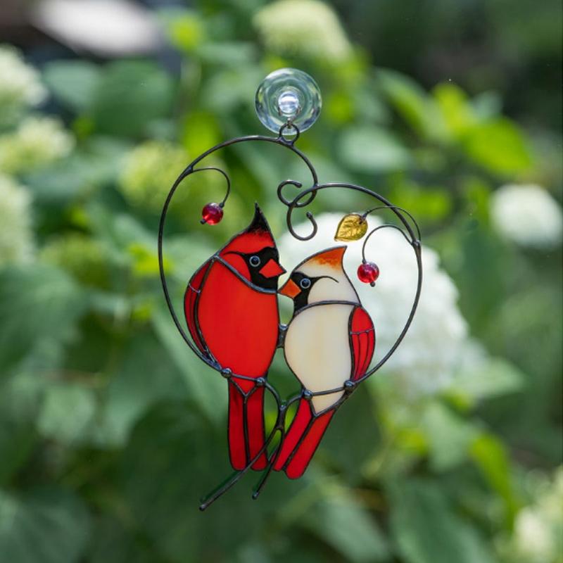 Kardinal fugl hjem ornament