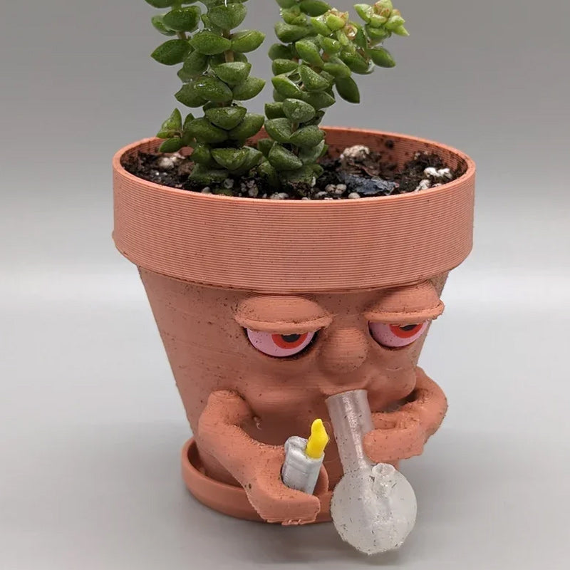 Potte røyking potteplanter