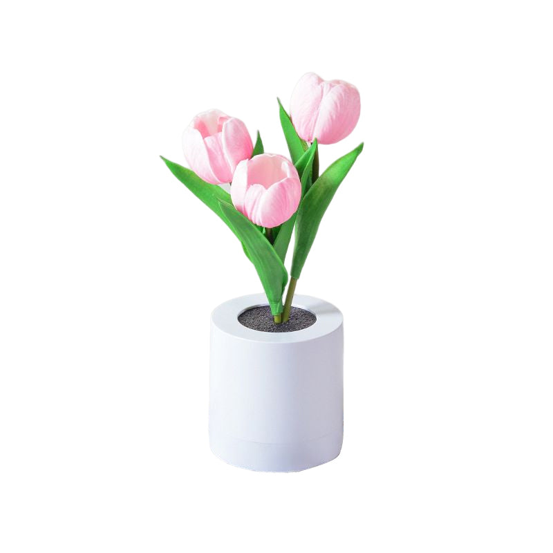 LED oppladbart tulipan nattlys