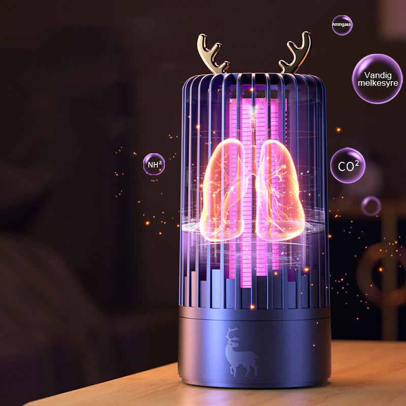 Mygglampe med gevirdekor