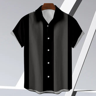 Skjorte med fargeblokk-trykk