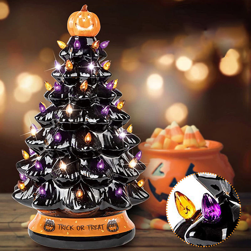 Halloween Colored Lights Christmas Tree