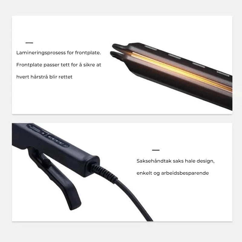 Keramisk Tourmaline Ionic Flat Iron Hair Straightener