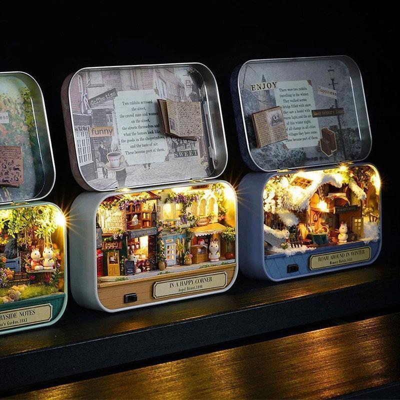 3D miniatyr dukkehus med lette gjør det selv-leker
