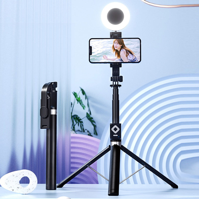 Selfie Stang med LED-fyllingslys
