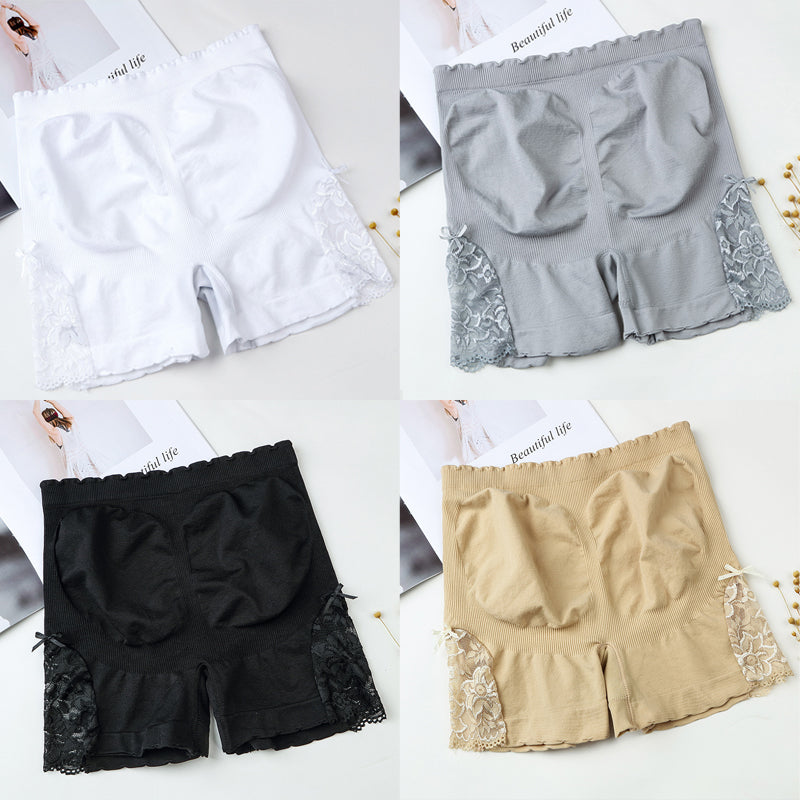 Kroppsforming shorts truser med blonder