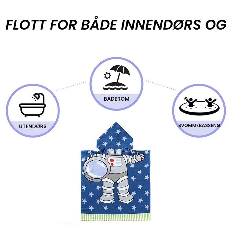 Badehåndklær med hette for barn