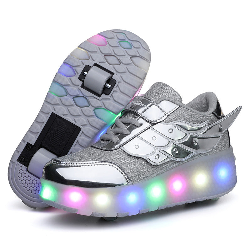 Two Wheels Lighted Roller Sneakers