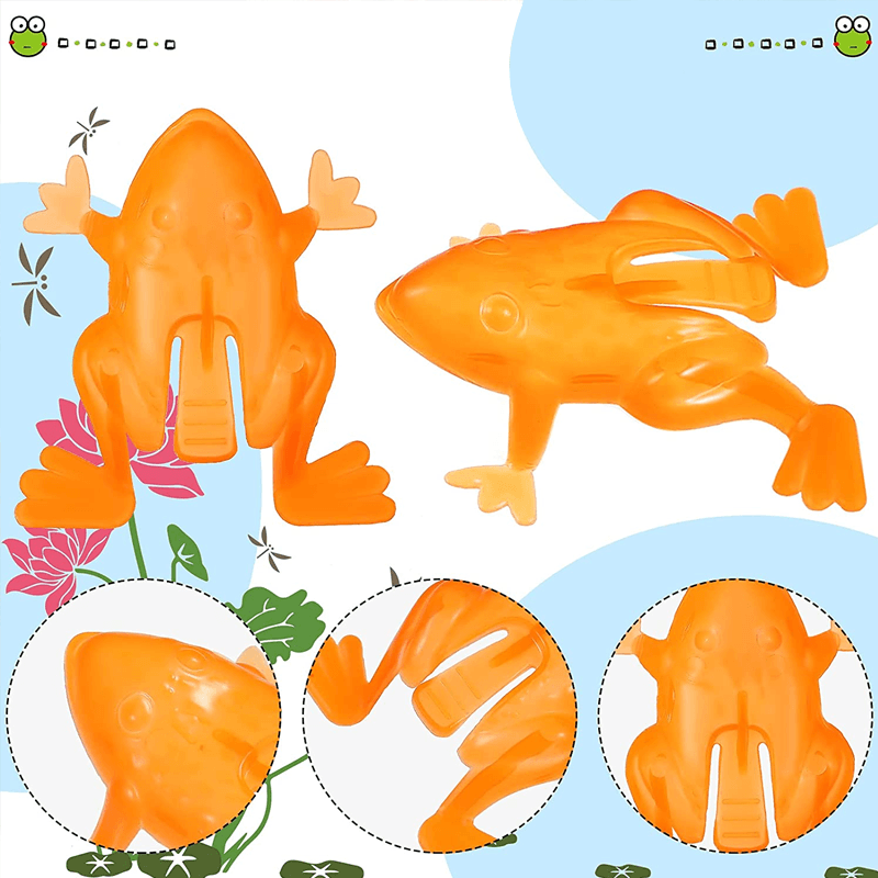 Hoppende frosk i plast