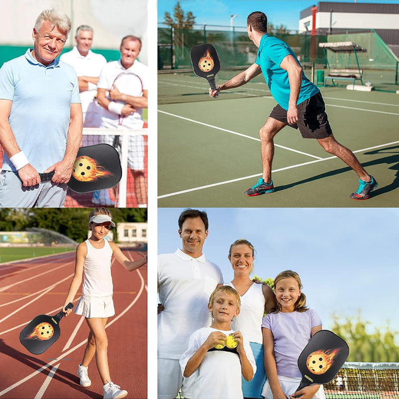 Nouveau jeu de pagaies de Pickleball en fibre de verre