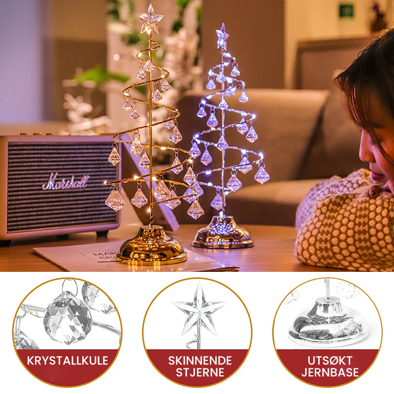 LED Krystall lysende juletre