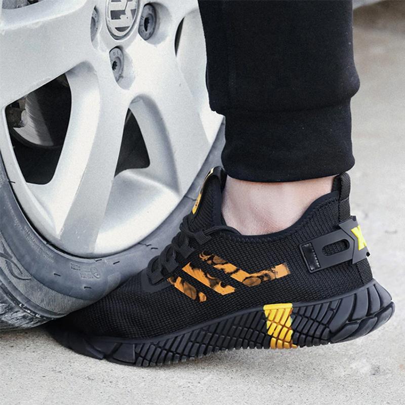 Anti-knusende og anti-punktering sikkerhets sko