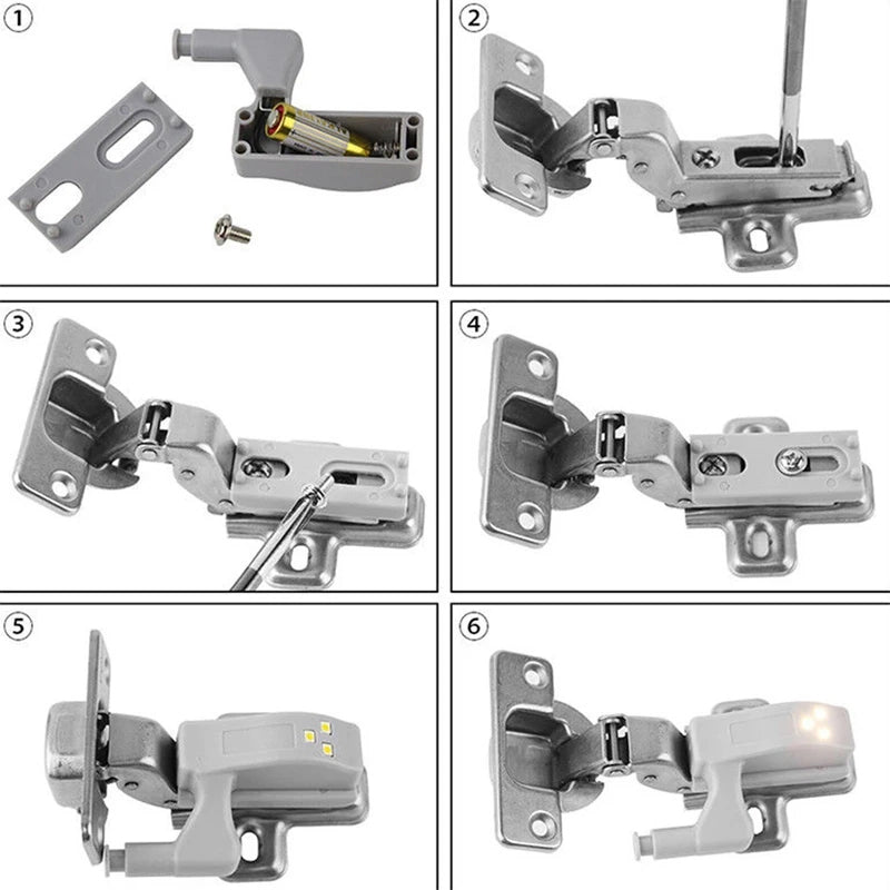 Smart Sensorskap LED -Lys (10 stk）