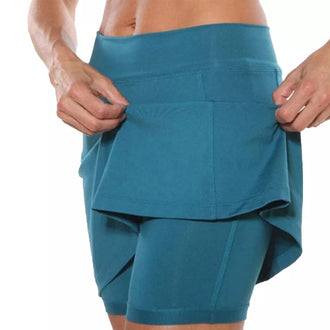 Medium midje ensfarget shorts