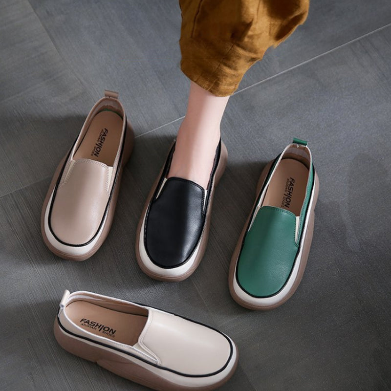 Plattform Colorblock Loafers