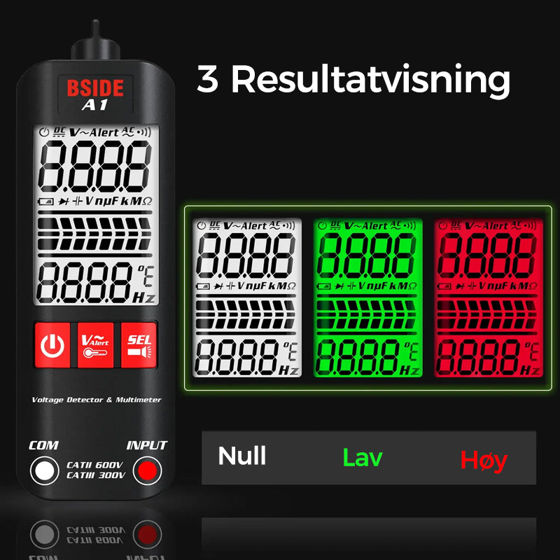 A1 Helautomatisk Anti-Burn Intelligent Digital Multimeter