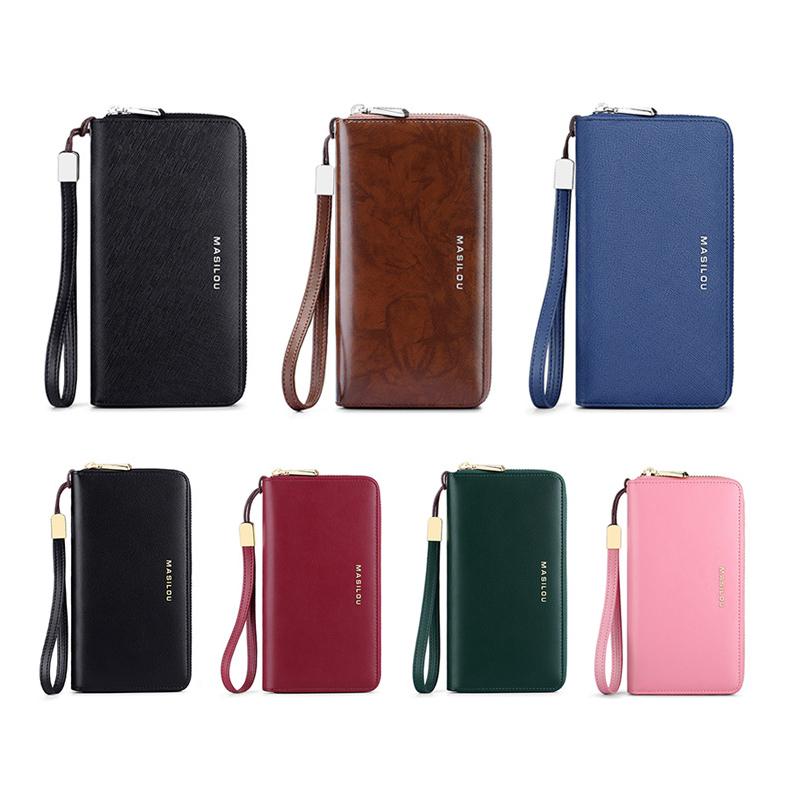 Unisex RFID Lang Lommebok