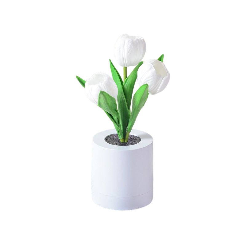 LED oppladbart tulipan nattlys