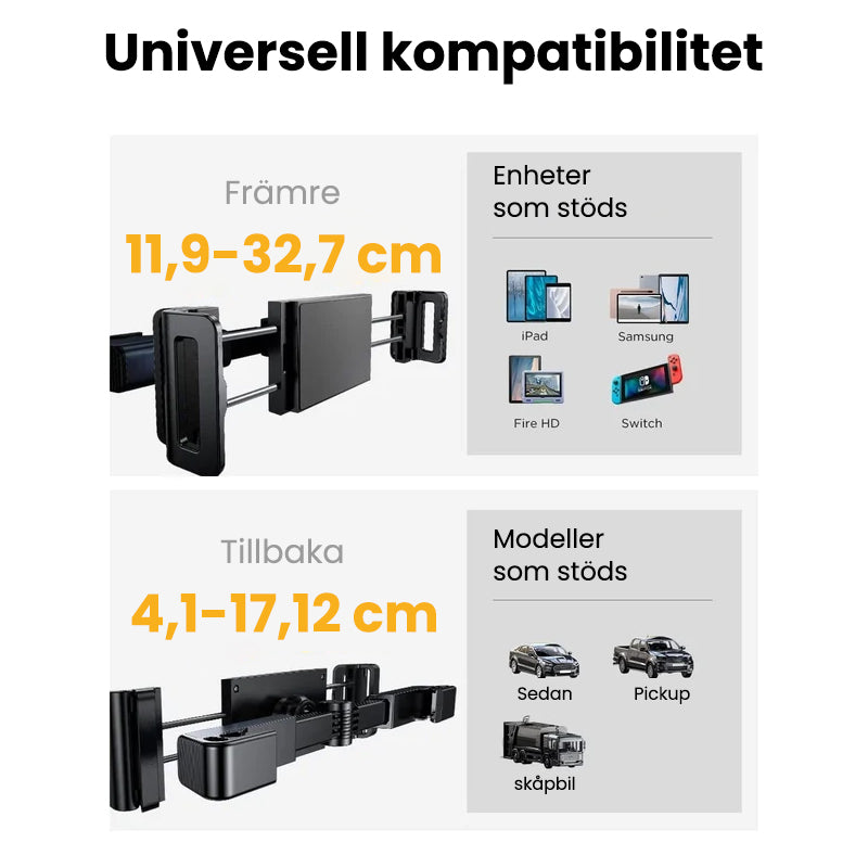 Nakkestøtte nettbrettfeste