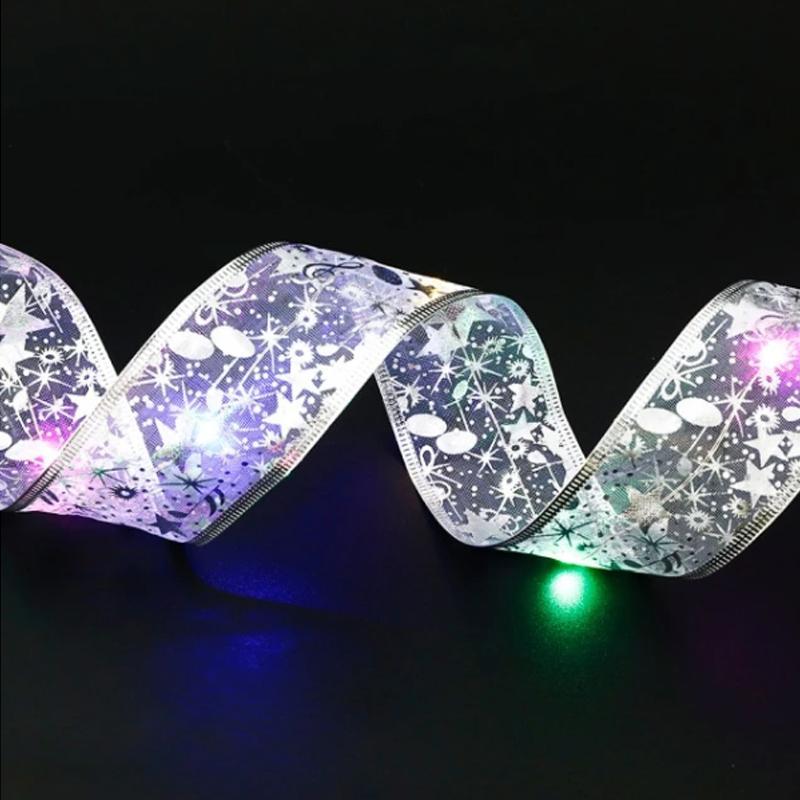LED-sløyfebånd-lys til juletre