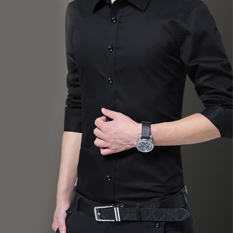Slim fit stretchy herreskjorte