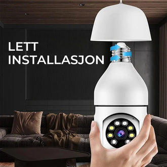 Trådløst 360° panorama lys kamera med automatisk sporing