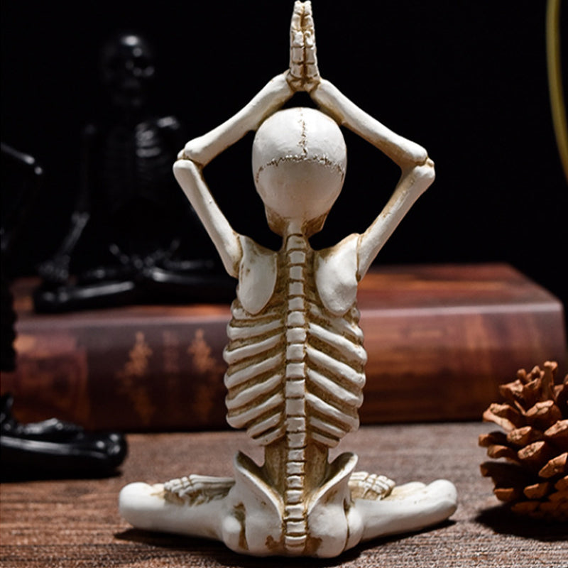 Unik Yoga Skull Statue