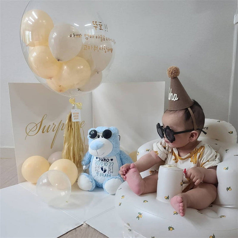 Manuell oppblåsbar babysofa