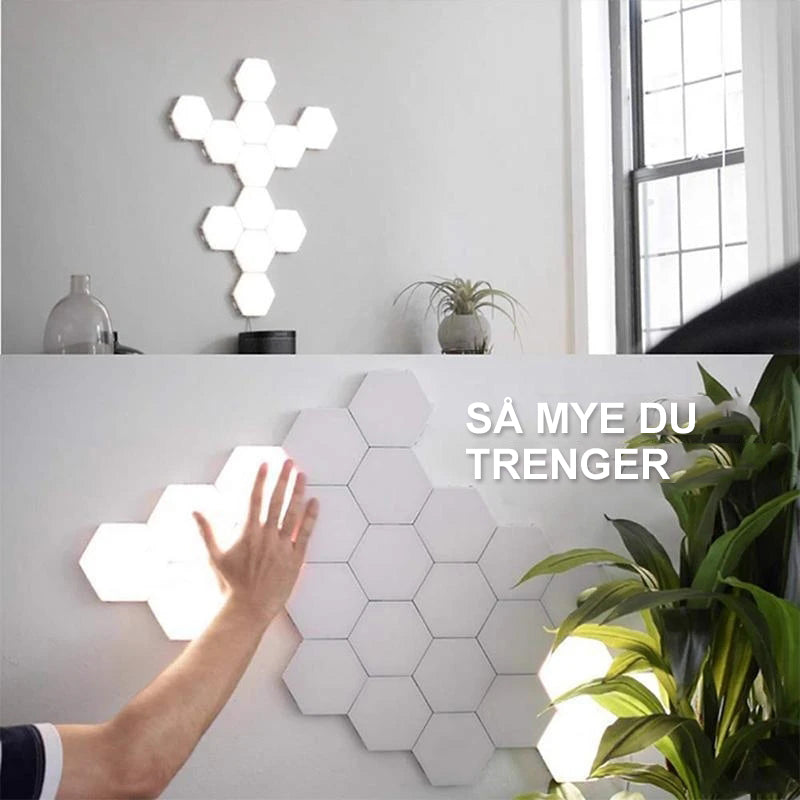 Kreative Sekskantede Vegglamper
