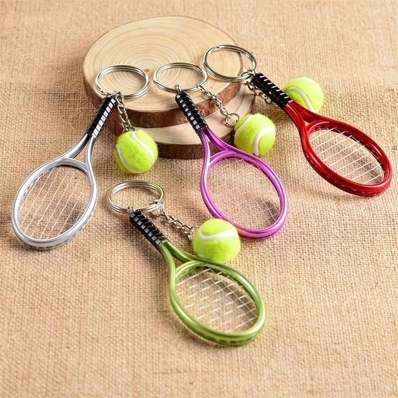 Mini nøkkelring med tennisracket