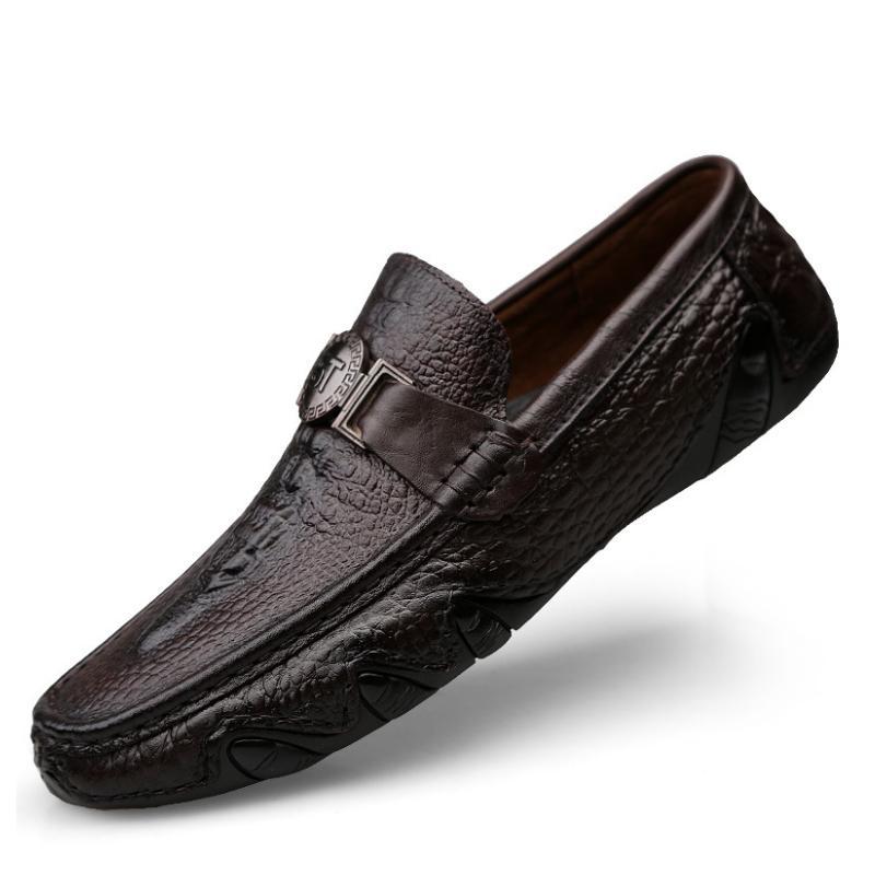 Beanie sko med krokodille mønster