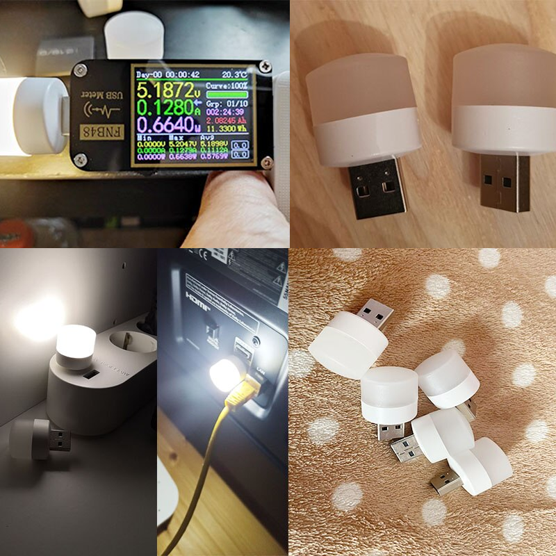 USB LED Øyebeskyttelse Lite nattlys