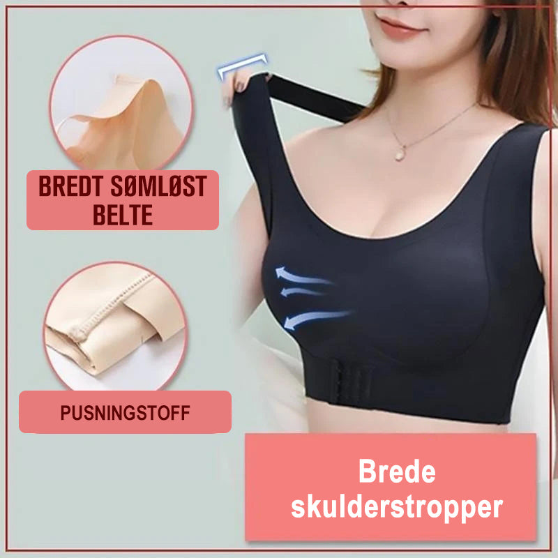Sømløs støtte foran spenne Bh