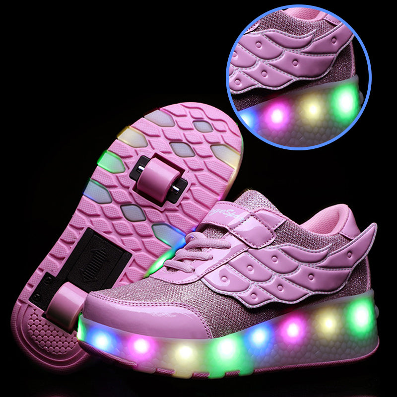 Two Wheels Lighted Roller Sneakers