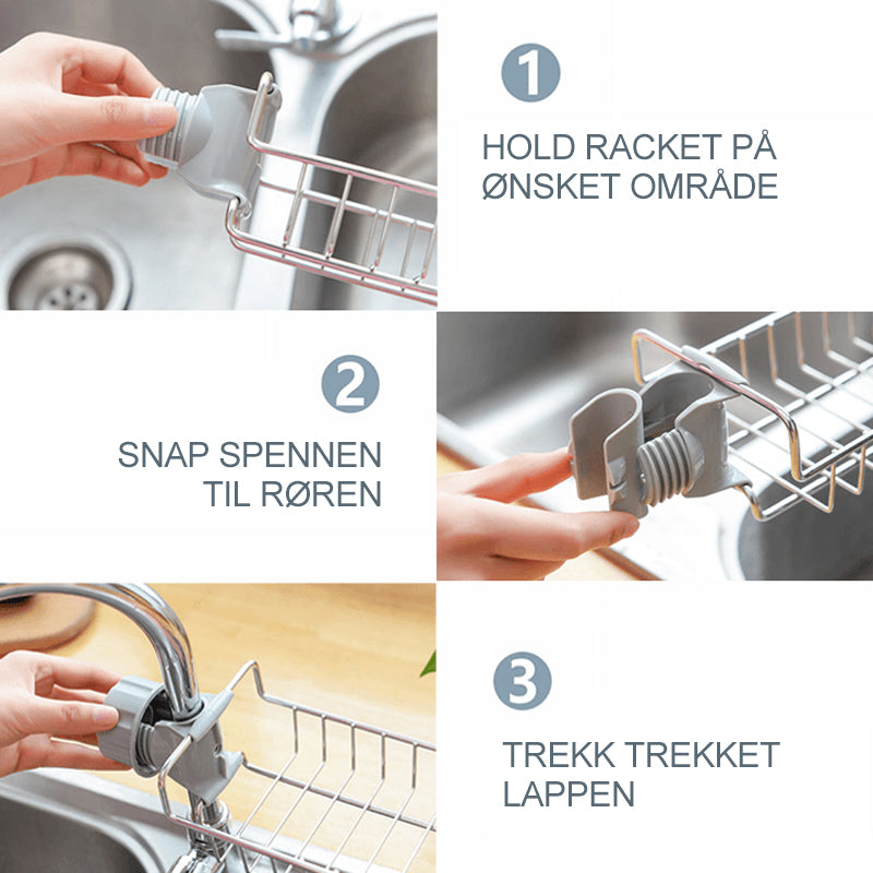 Arrangørstativ for kjøkkenvaske