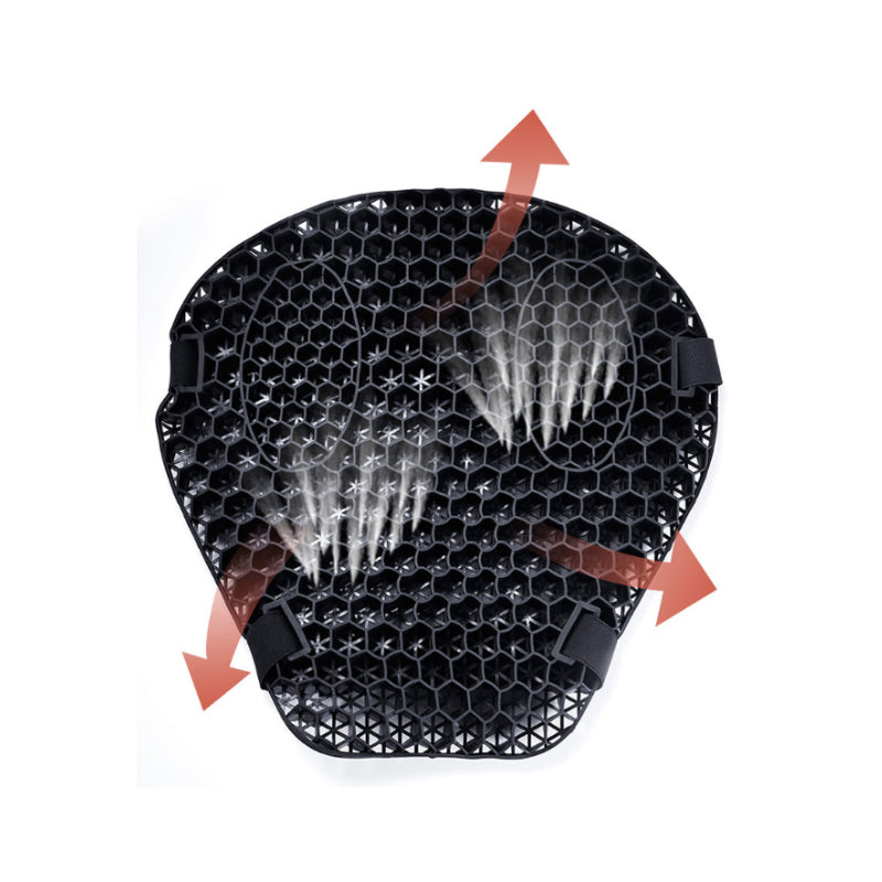 Honeycomb 3D Pustende Motorsykkelsete Pute